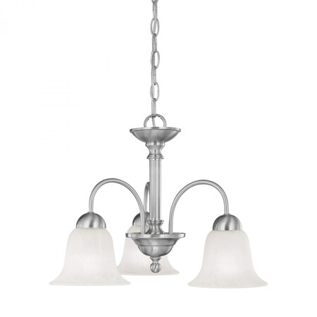 Thomas Riva 3-Light Chandlier in Brushed Nickel SL881278